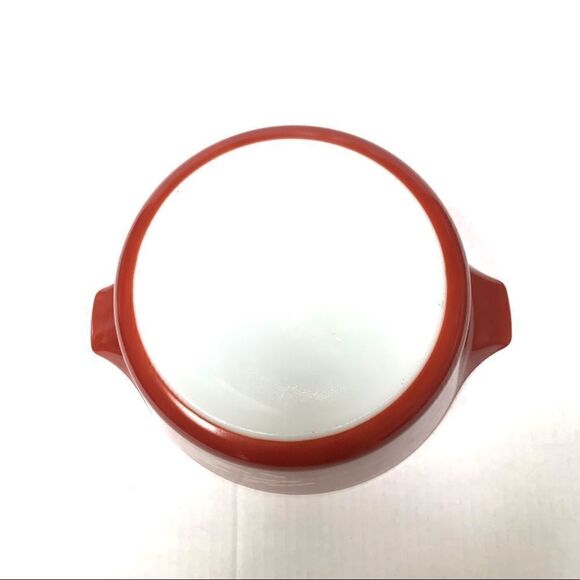 Vintage Pyrex rust Autumn Harvest 475-B 2.5 quart casserole dish with lid - Picture 5 of 11